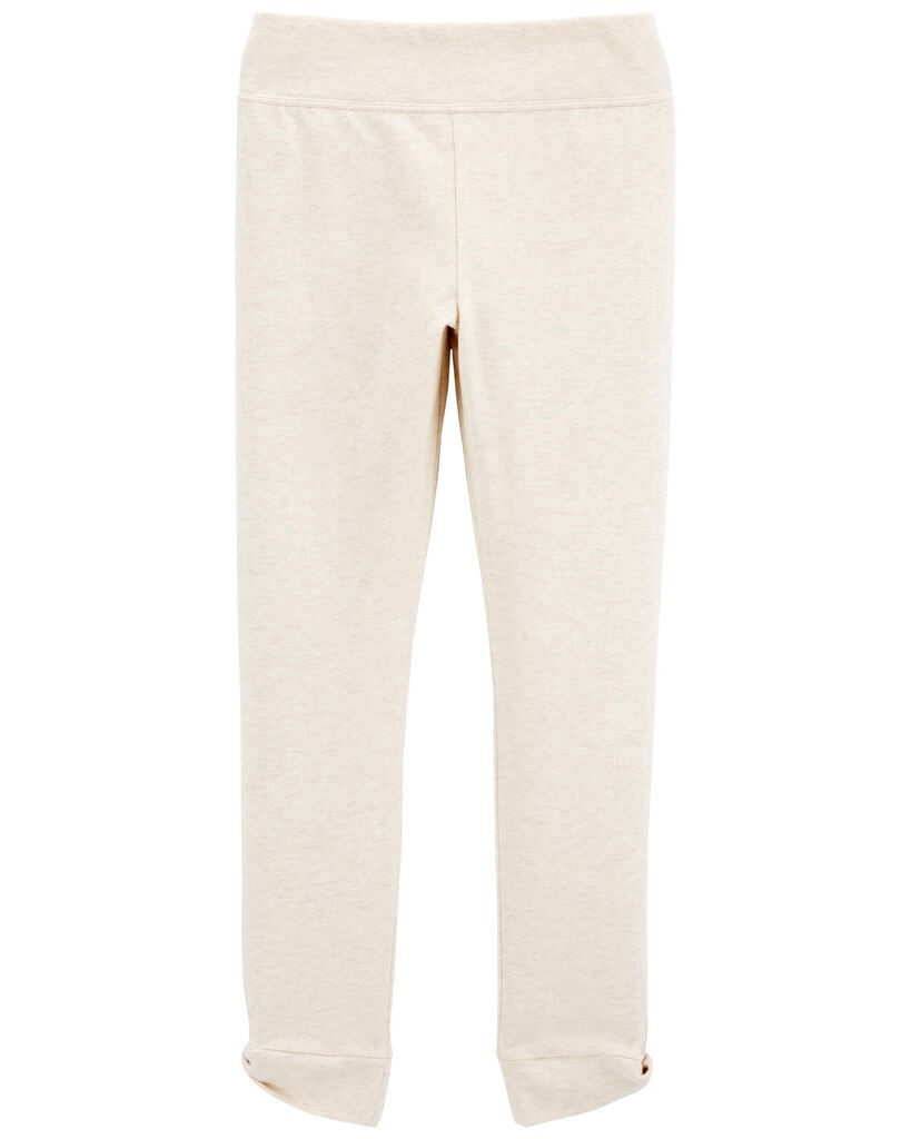 slide 3 of 4, Oshkosh Kid High-Rise Twisted-Hem Pants - Cream Cream 14, 1 ct