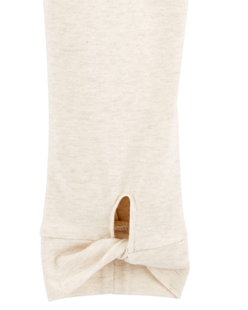 slide 4 of 4, Oshkosh Kid High-Rise Twisted-Hem Pants - Cream Cream 14, 1 ct