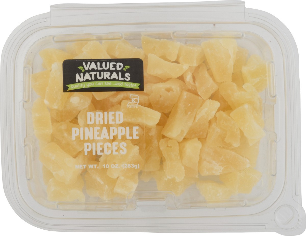 slide 2 of 9, Valued Naturals Dried Pineapple Pieces 10 oz, 10 oz