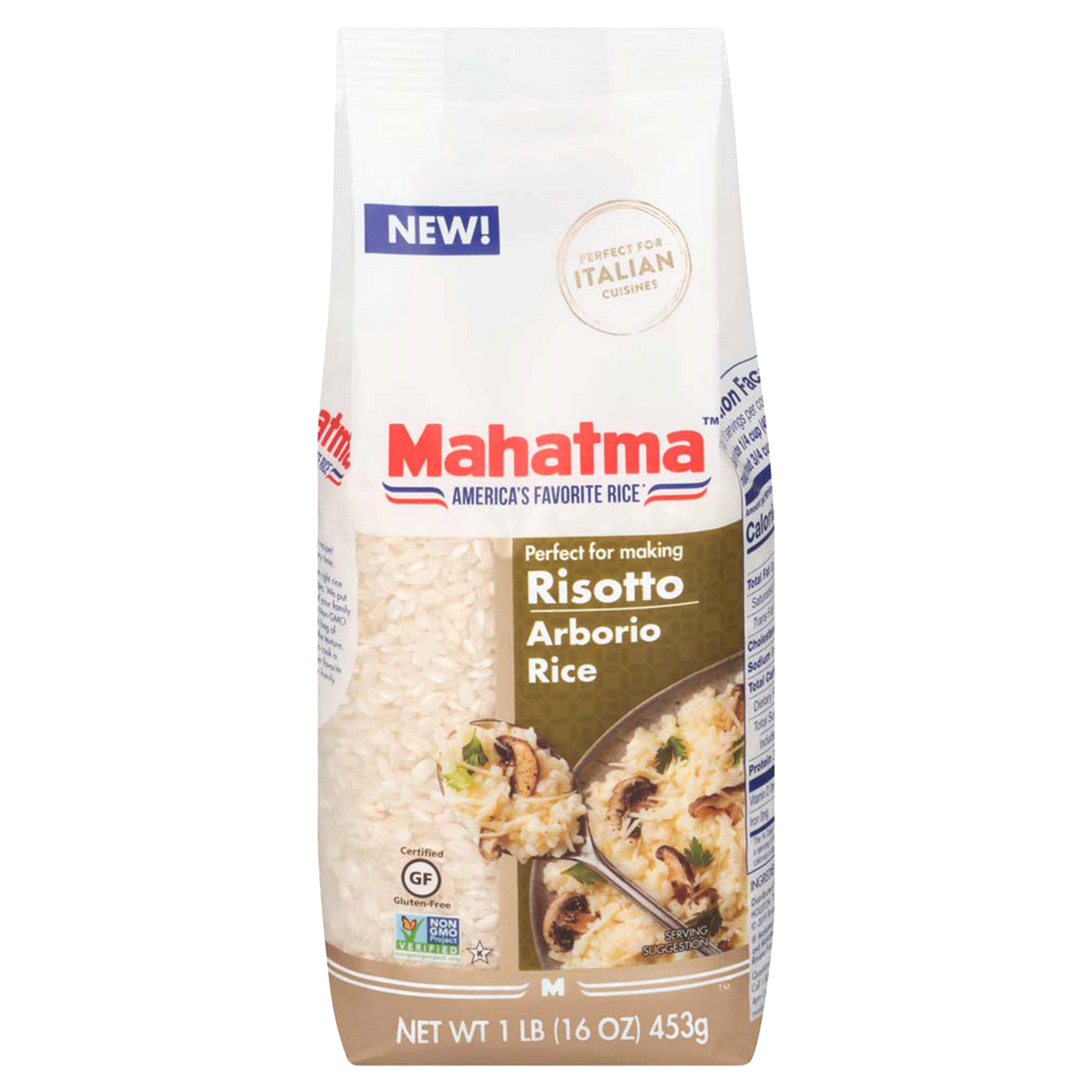 slide 1 of 8, Mahatma Arborio Rice, 