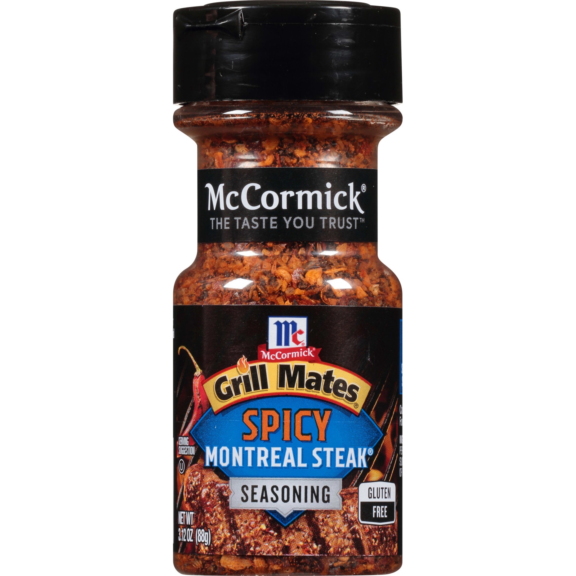 slide 1 of 7, McCormick Grill Mates Spicy Montreal Steak Seasoning, 3.12 oz, 3.12 oz