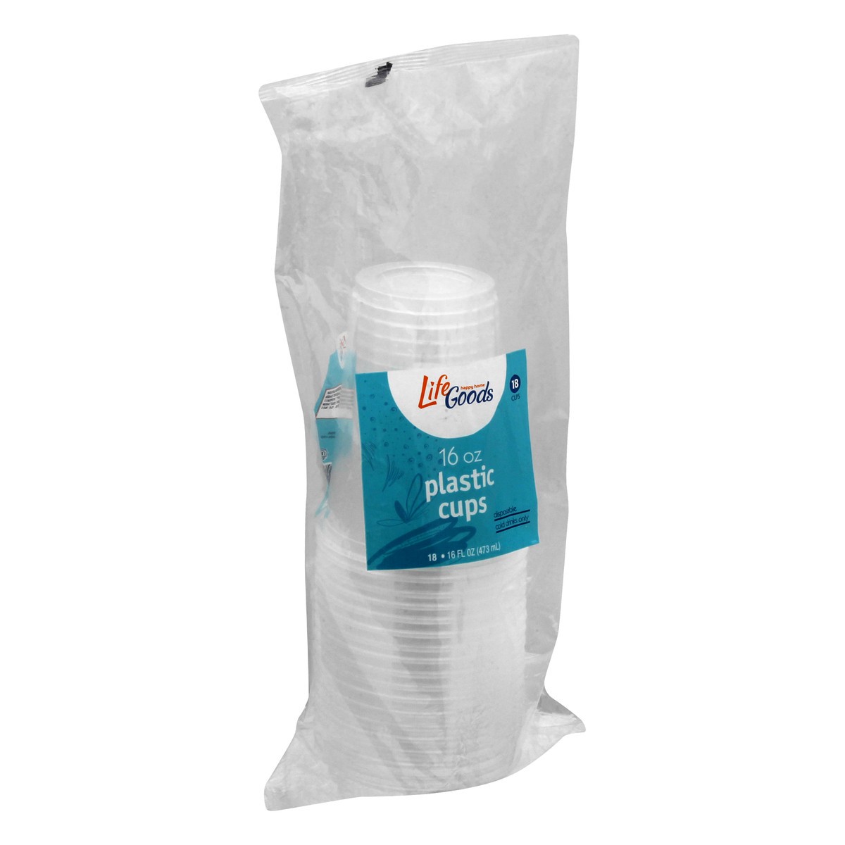 slide 7 of 8, Life Goods 16 Ounce Plastic Cups 18 ea, 18 ct