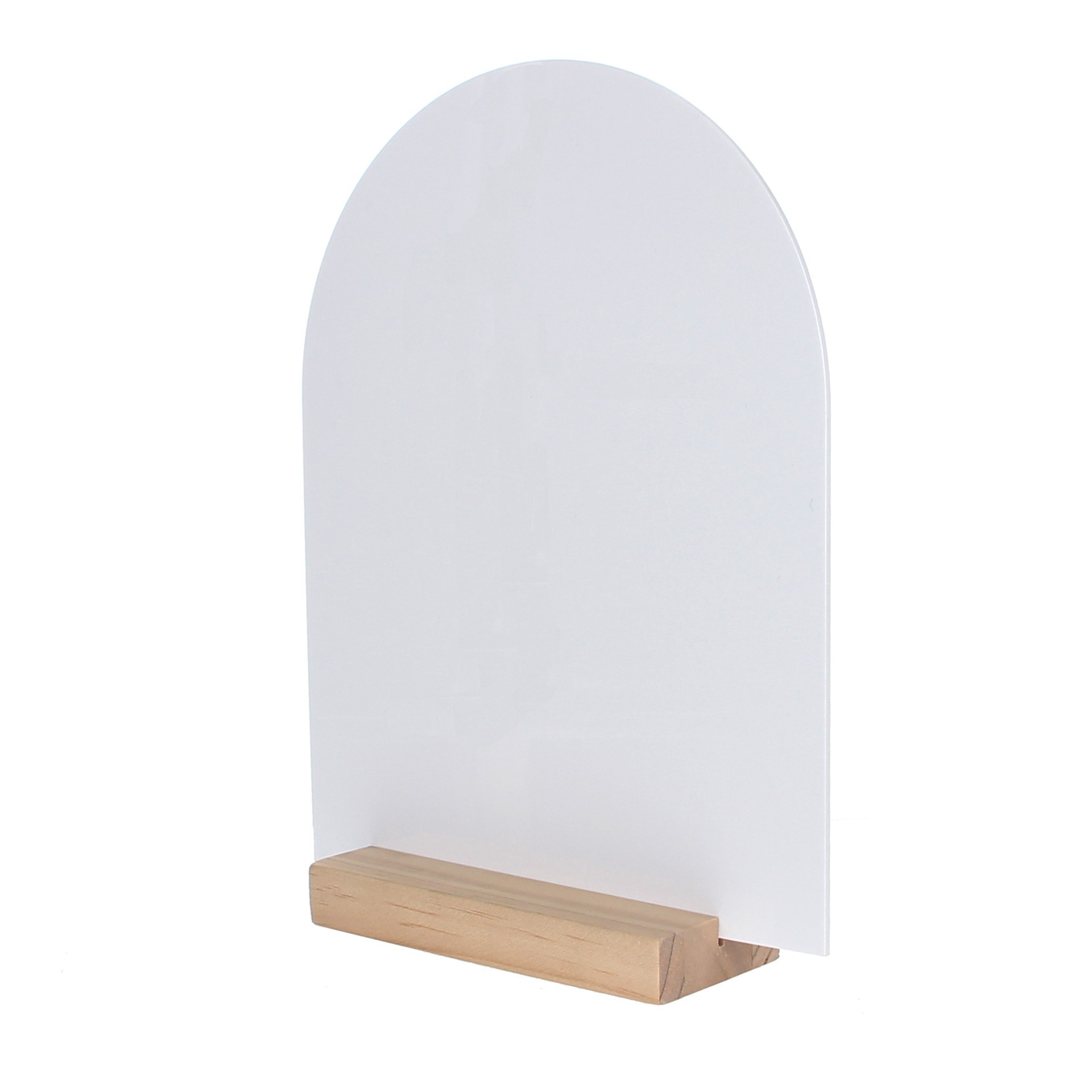 slide 2 of 4, 10.5" Acrylic Sign With Wood Stand By Make Market, 10.4 in x 7.95 in