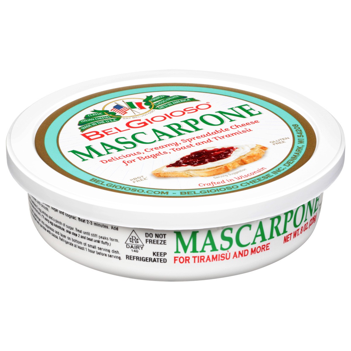 slide 7 of 9, BelGioioso Mascarpone Spreadable Cheese 8 oz, 8 oz