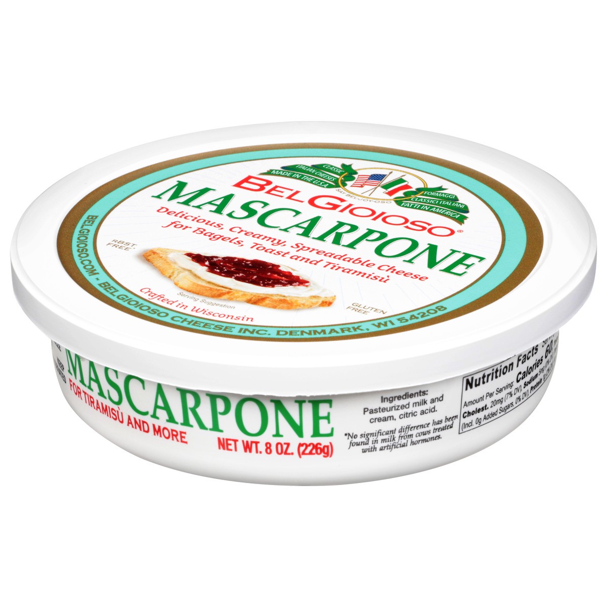 slide 3 of 9, BelGioioso Mascarpone Spreadable Cheese 8 oz, 8 oz