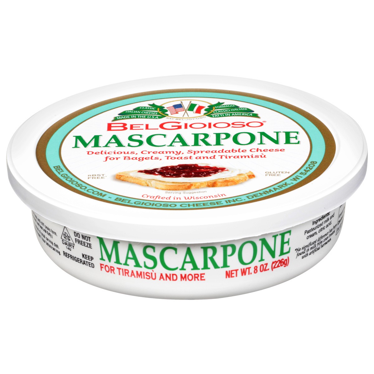 slide 1 of 9, BelGioioso Mascarpone Spreadable Cheese 8 oz, 8 oz
