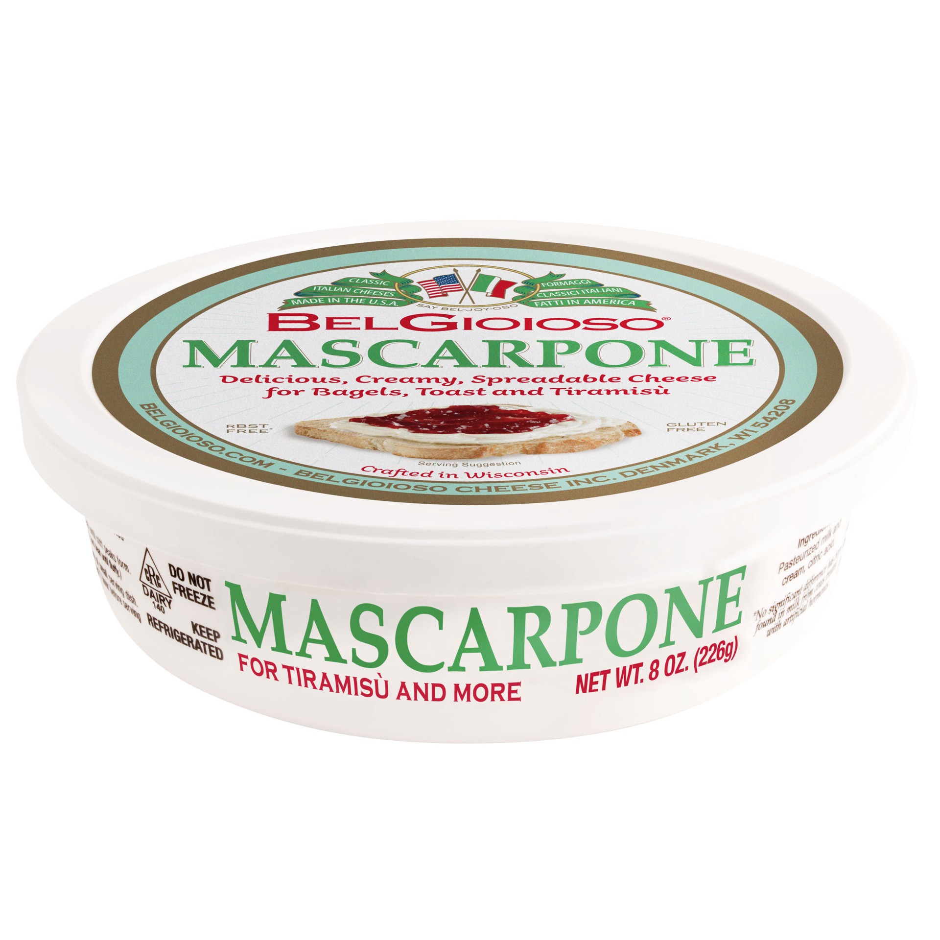 slide 1 of 9, BelGioioso Mascarpone Cheese Spreadable 8oz., 8 oz