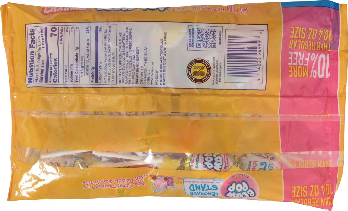 slide 10 of 13, Charms Lemonade Stand Blow Pop 11.7 oz, 11.7 oz