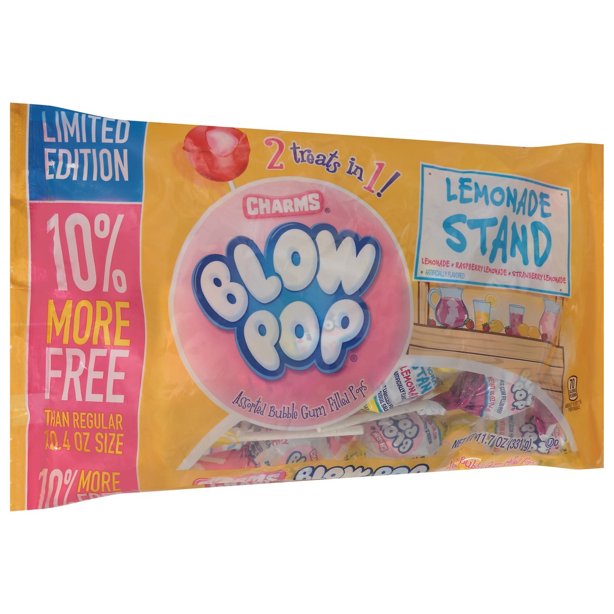 slide 5 of 13, Charms Lemonade Stand Blow Pop 11.7 oz, 11.7 oz