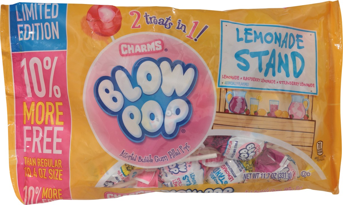 slide 8 of 13, Charms Lemonade Stand Blow Pop 11.7 oz, 11.7 oz