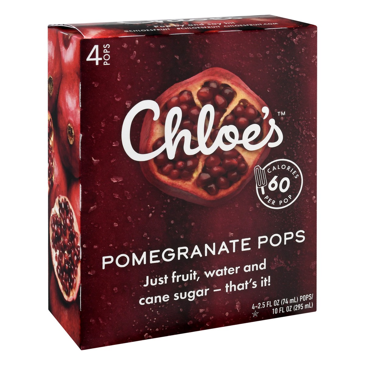 slide 2 of 9, Chloe's Pops Pomegranate, 10 oz