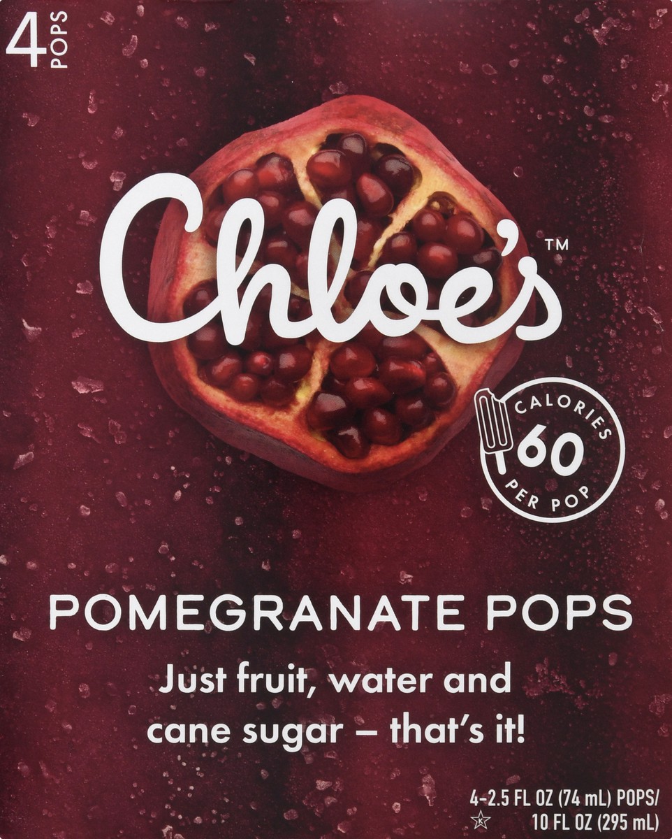 slide 6 of 9, Chloe's Pops Pomegranate, 10 oz