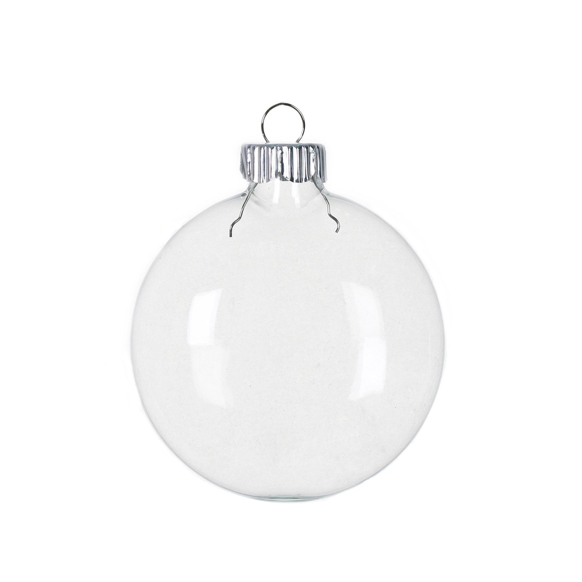 slide 3 of 4, Make Market 3.5" Diy Clear Glass Disc Ornaments, 4ct., 4 ct