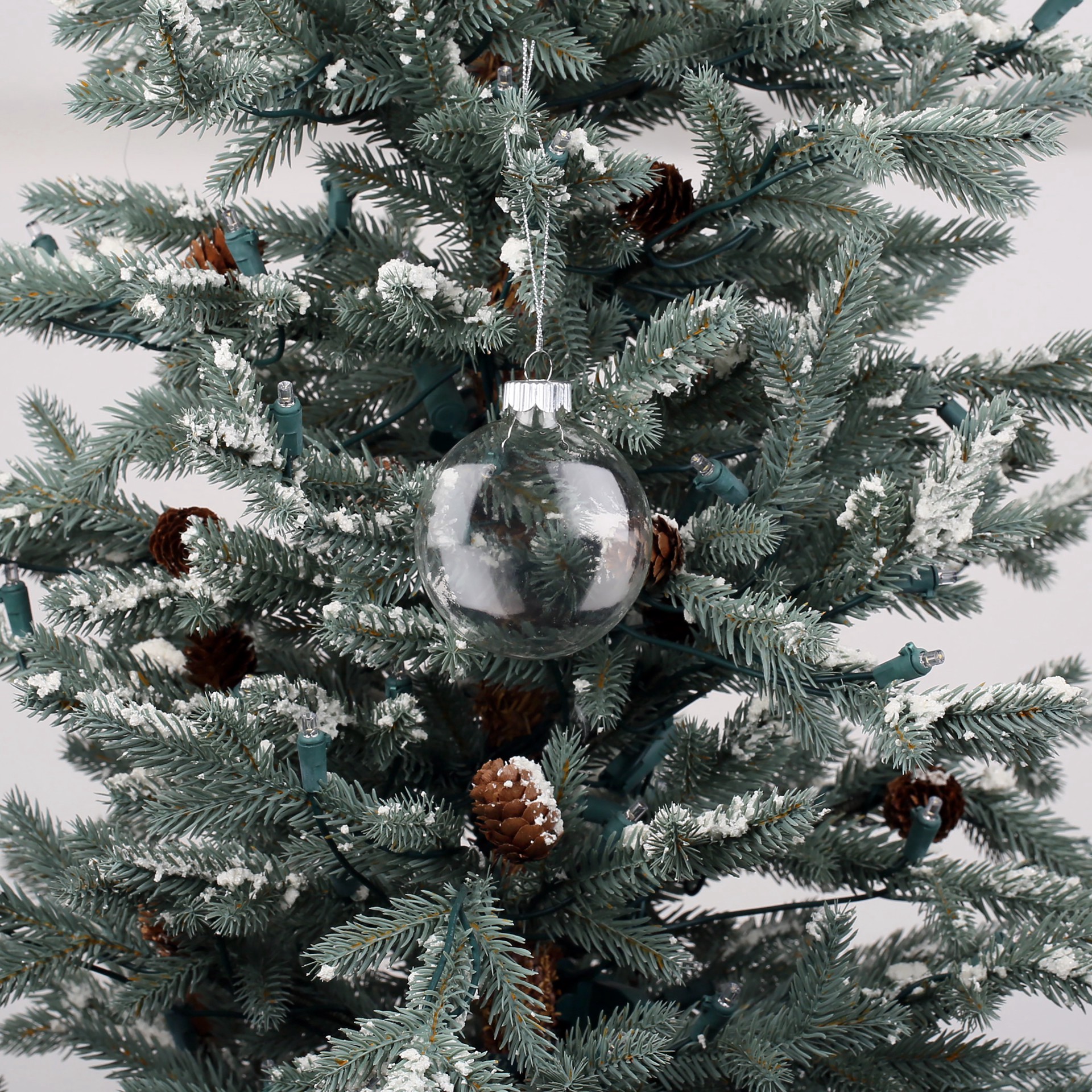 slide 2 of 4, Make Market 3.5" Diy Clear Glass Disc Ornaments, 4ct., 4 ct