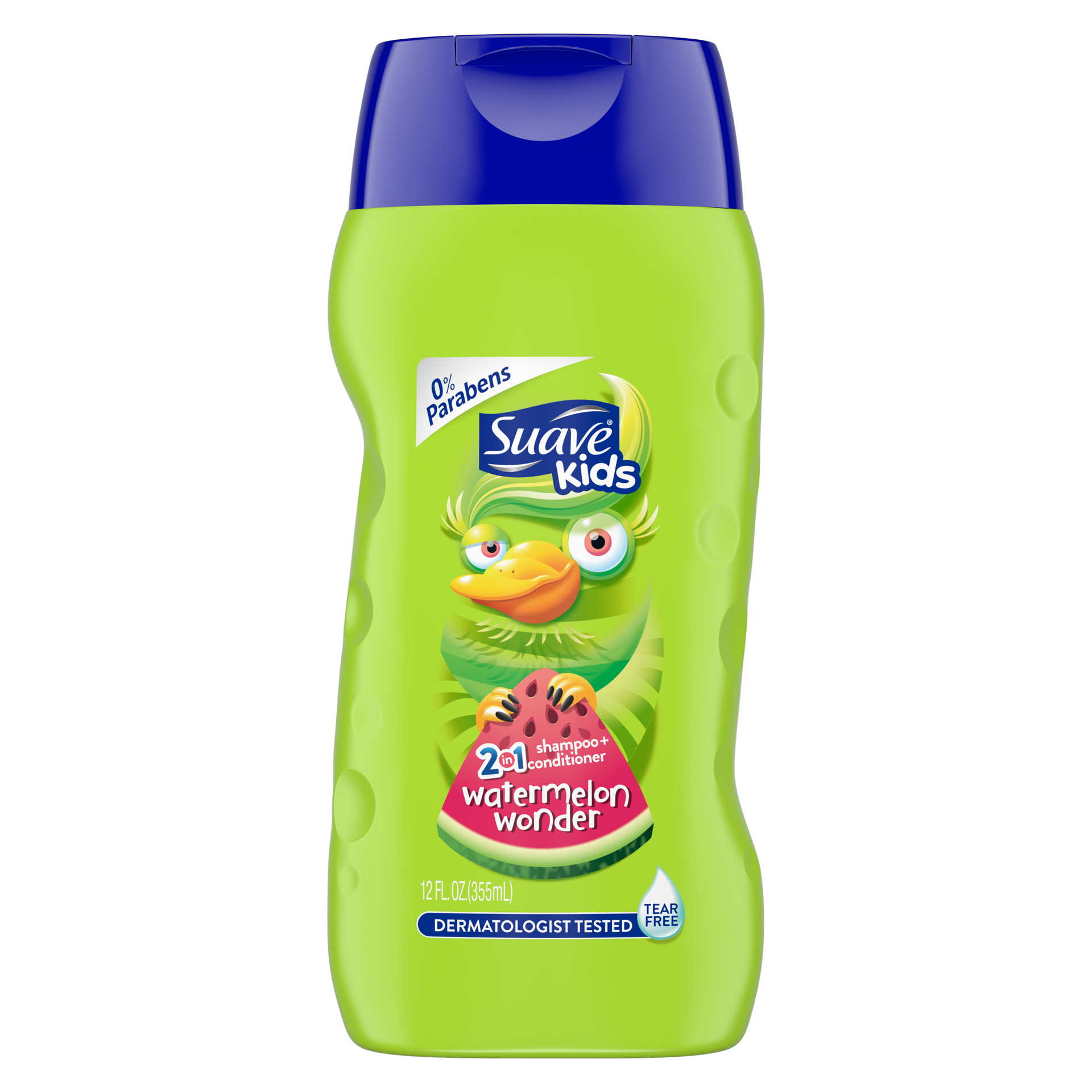 slide 4 of 4, Suave Kids 2 in 1 Shampoo and Conditioner Watermelon Wonder, 12 oz, 12 oz