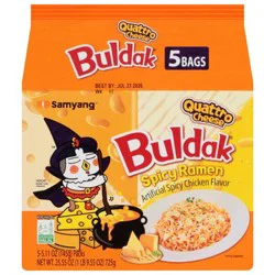 Samyang Buldak Quattro Cheese Spicy Chicken Flavor Ramen 5 Pk