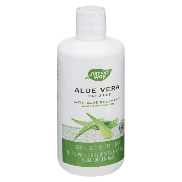 slide 1 of 1, Nature's Way Organic Aloe Vera Leaf Juice - 33.8 oz, 1 ct