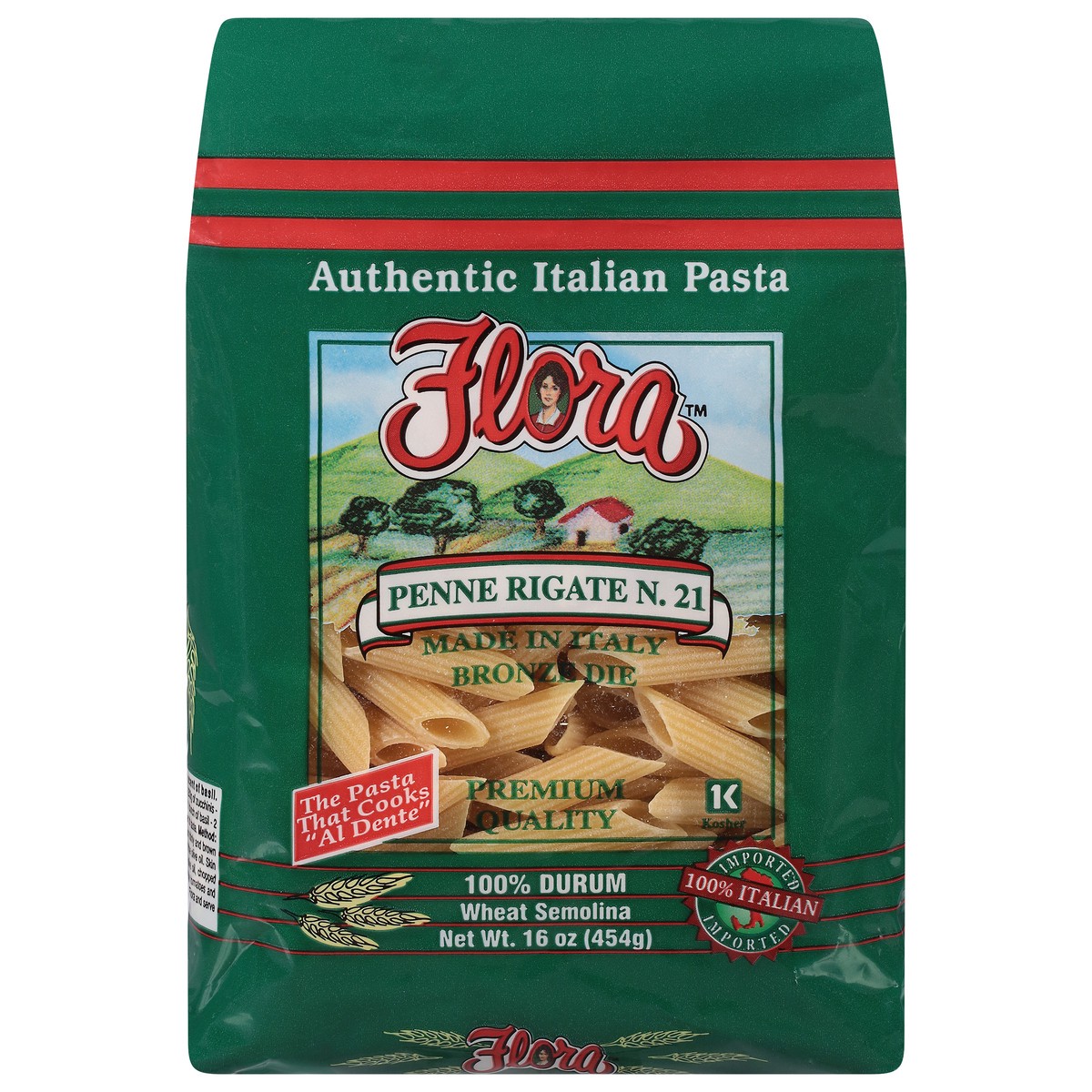 slide 1 of 10, FLORA FINE FOODS Penne Rigati, 16 oz