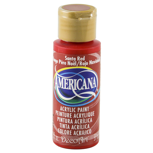 slide 1 of 13, Americana Acrylics Paint Santa Red, 2 oz