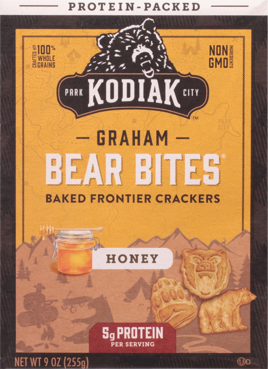 slide 10 of 14, Kodiak Cakes Cakes Honey Graham Cracker Bear Bites, 9 oz