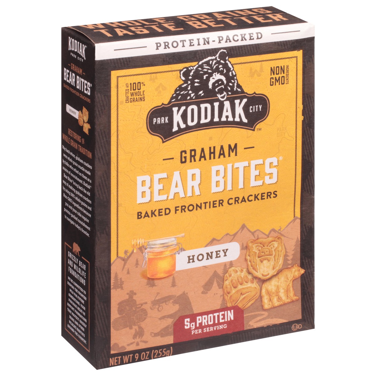 slide 8 of 14, Kodiak Cakes Cakes Honey Graham Cracker Bear Bites, 9 oz