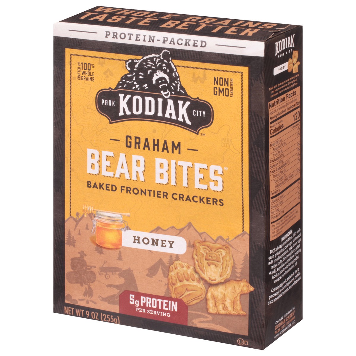 slide 5 of 14, Kodiak Cakes Cakes Honey Graham Cracker Bear Bites, 9 oz