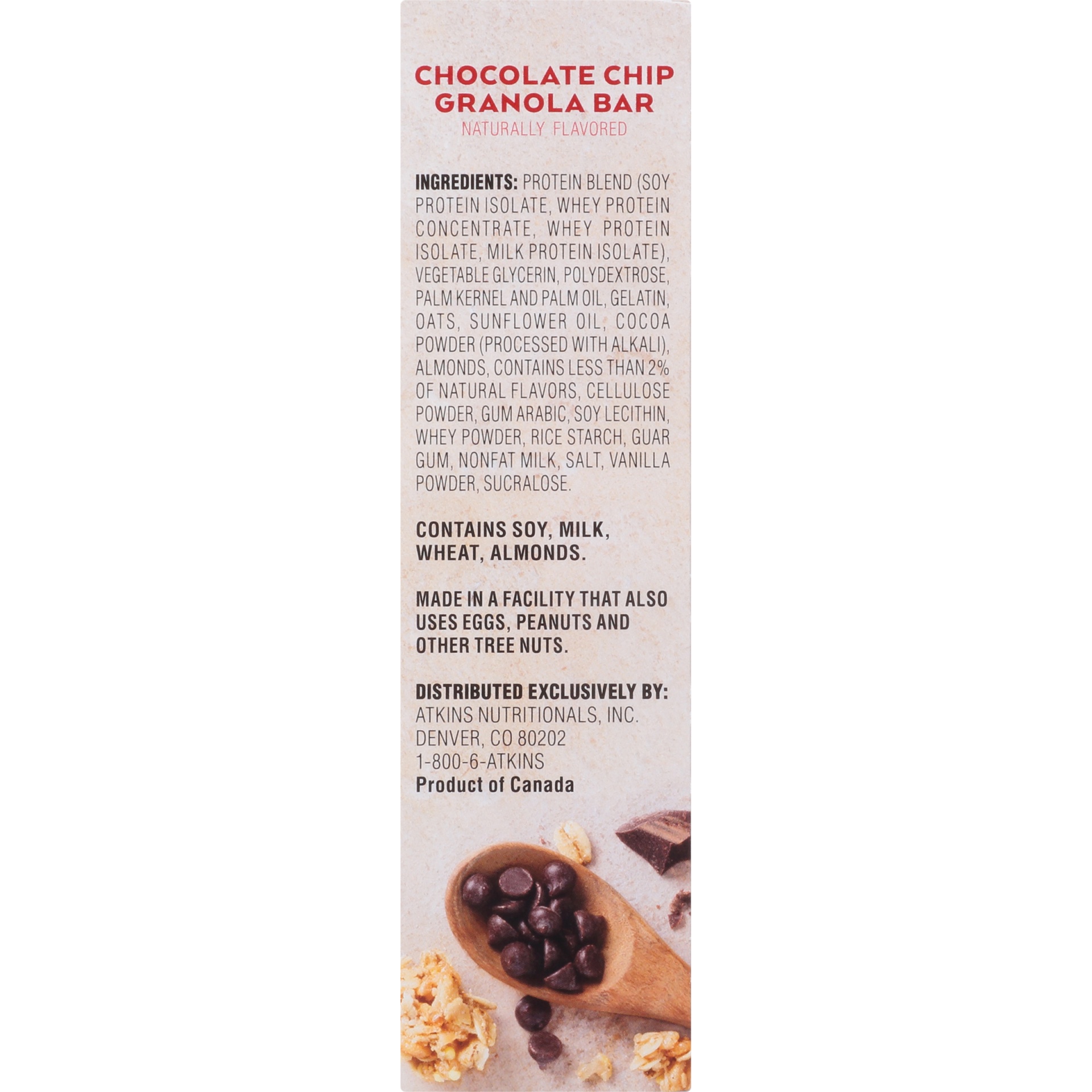 slide 5 of 8, Atkins Chocolate Chip Granola Meal Bar, 5 ct