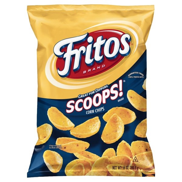 slide 1 of 4, Fritos Scoops! Corn Chips, 14 oz