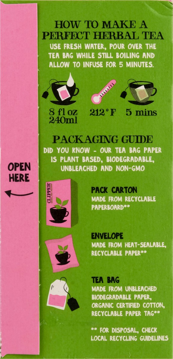 slide 4 of 13, Clipper Organic Strawberry & Elder Flower Herbal Tea 20 ea, 20 ct