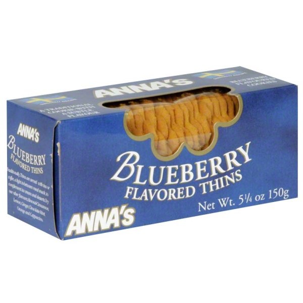 slide 1 of 1, Anna's Blueberry Thins, 1 ct