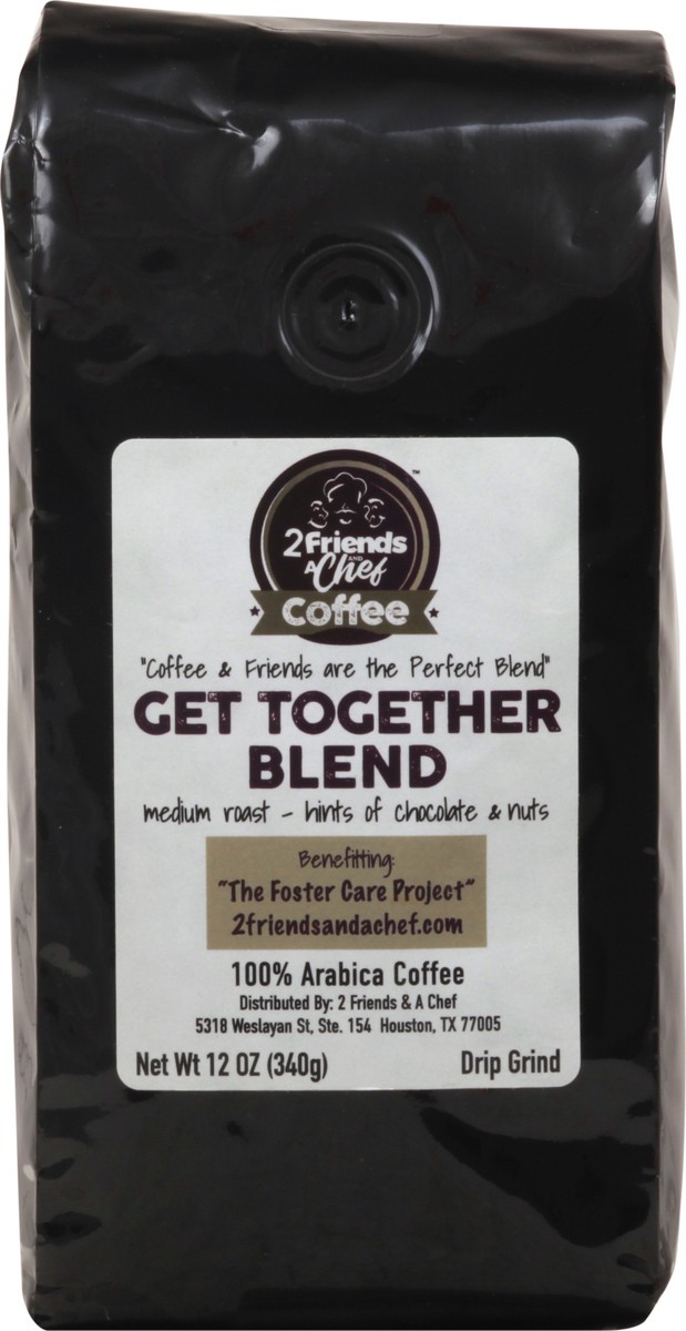slide 2 of 11, 2 Friends & A Chef Ground Medium Roast Get Together Blend Coffee 12 oz, 12 oz