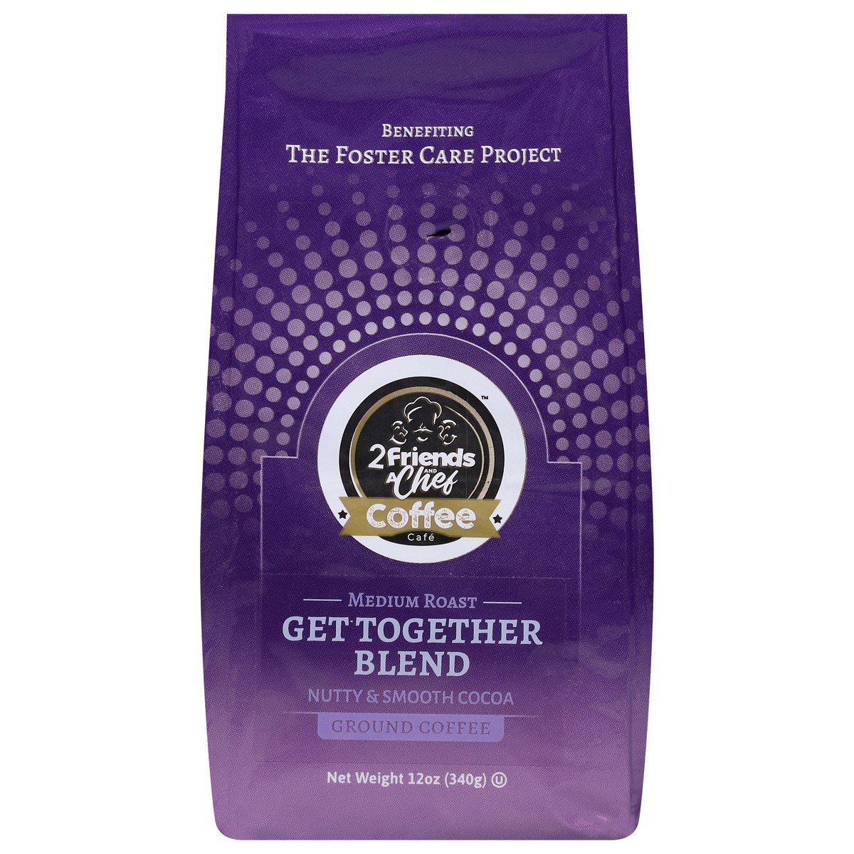 slide 1 of 11, 2 Friends & A Chef Ground Medium Roast Get Together Blend Coffee 12 oz, 12 oz
