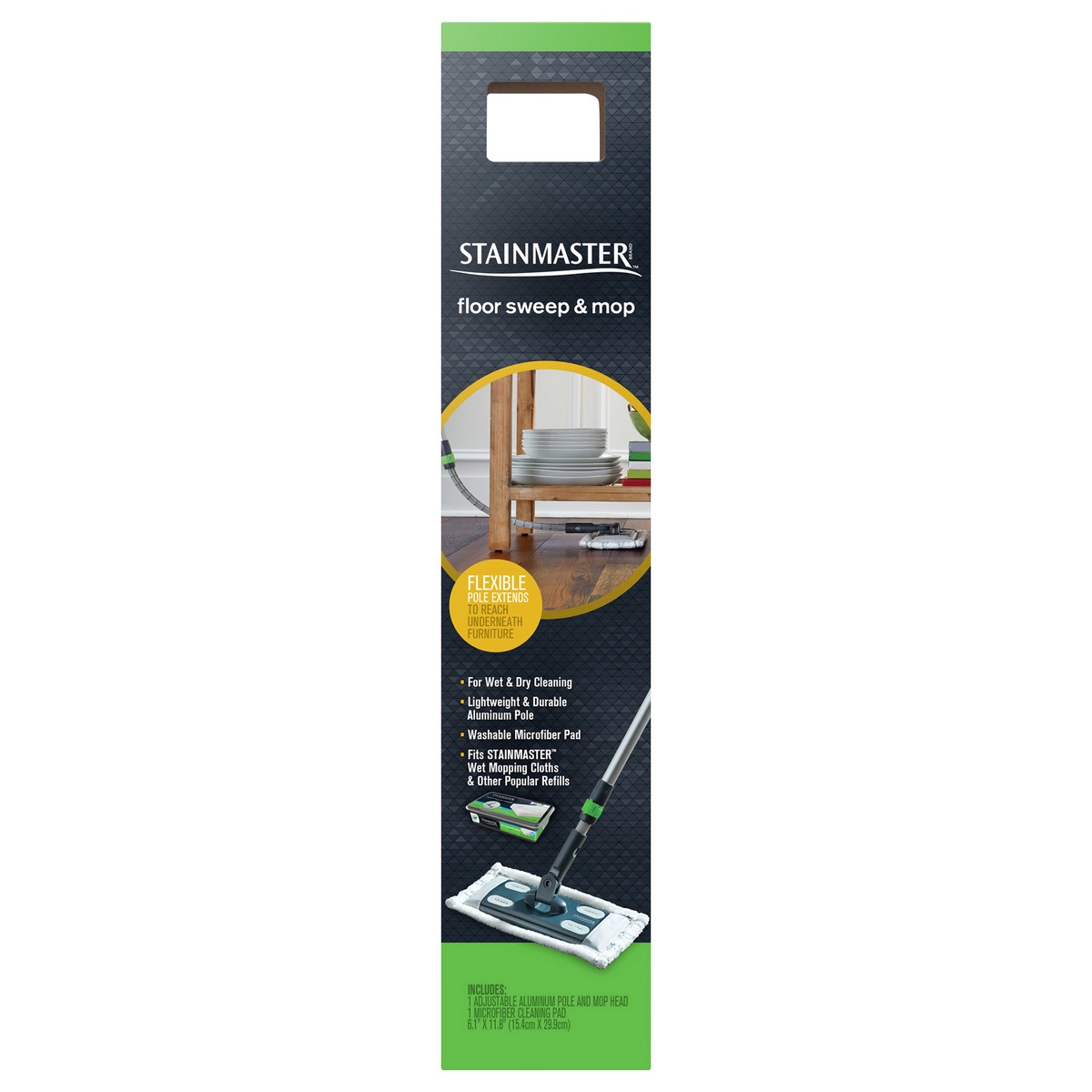 slide 1 of 3, Stainmaster Microfiber Mop Kit, 1 ct