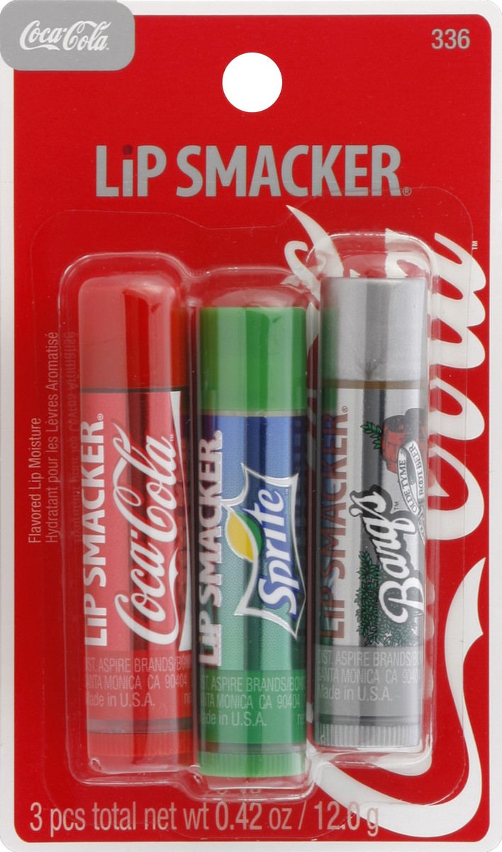 slide 2 of 3, Lip Smacker Lip Moisture, Flavored, Assorted, 3 ct