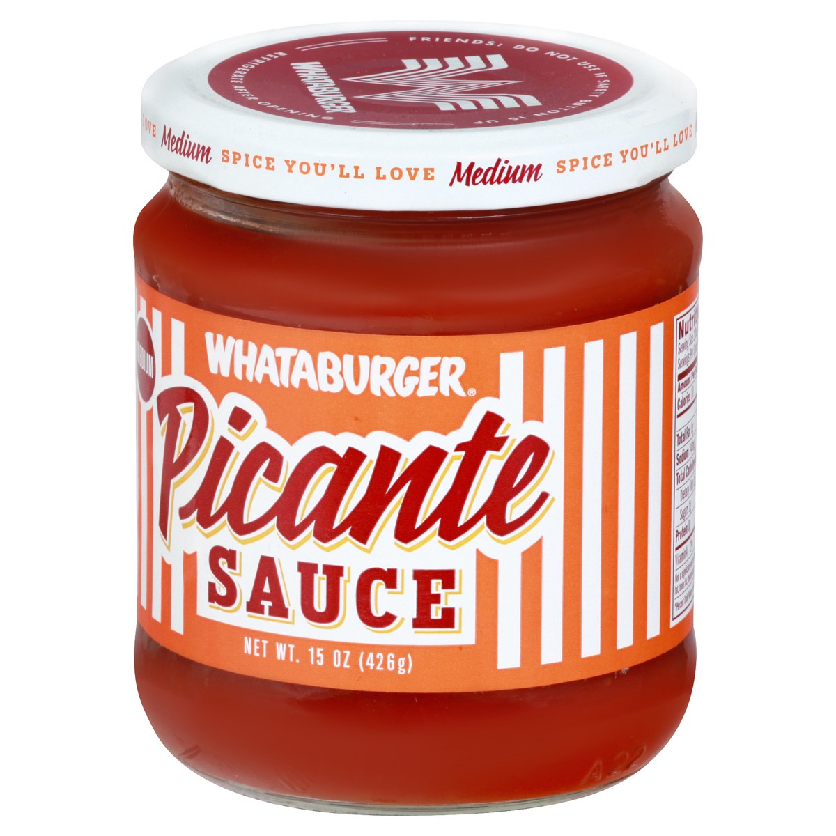 slide 3 of 13, Whataburger Medium Picante Sauce 15 oz, 16 fl oz