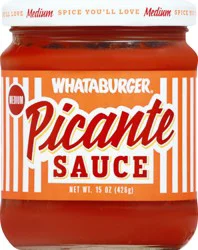 Whataburger Medium Picante Sauce 15 oz