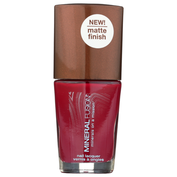 slide 1 of 1, Mineral Fusion Nail Polish - Matte Mulberry, 0.33 oz