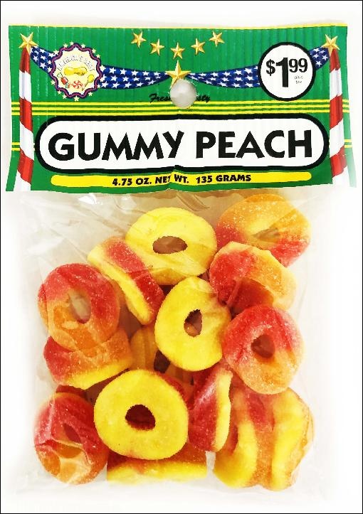 slide 1 of 1, BC American Best Ame/Best Gummy Peachs, 4.75 oz