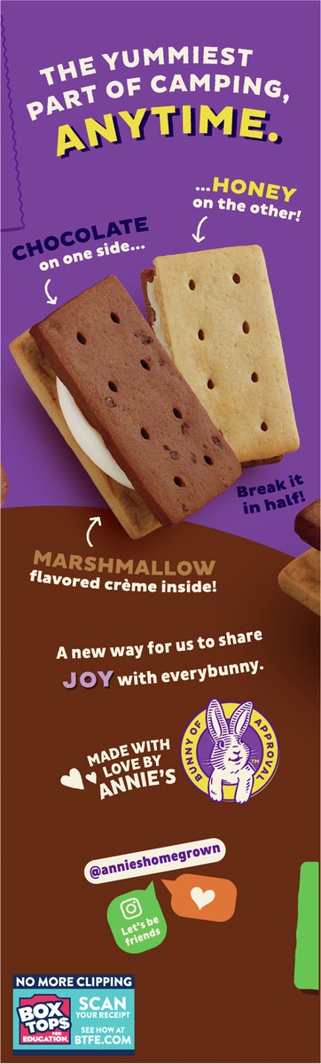 slide 4 of 9, Annie's Organic Graham Sandwich Cookies, S'mores, 12 Count, 8 oz, 8 oz