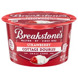 Breakstone's Cottage Doubles, Lowfat, Small Curd, 2% Milkfat, Strawberry