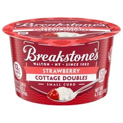 Breakstone's Cottage Doubles, Lowfat, Small Curd, 2% Milkfat, Strawberry