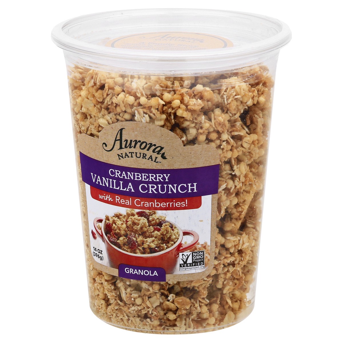 slide 7 of 13, Aurora Natural Cranberry Vanilla Crunch Granola 14 oz, 14 oz