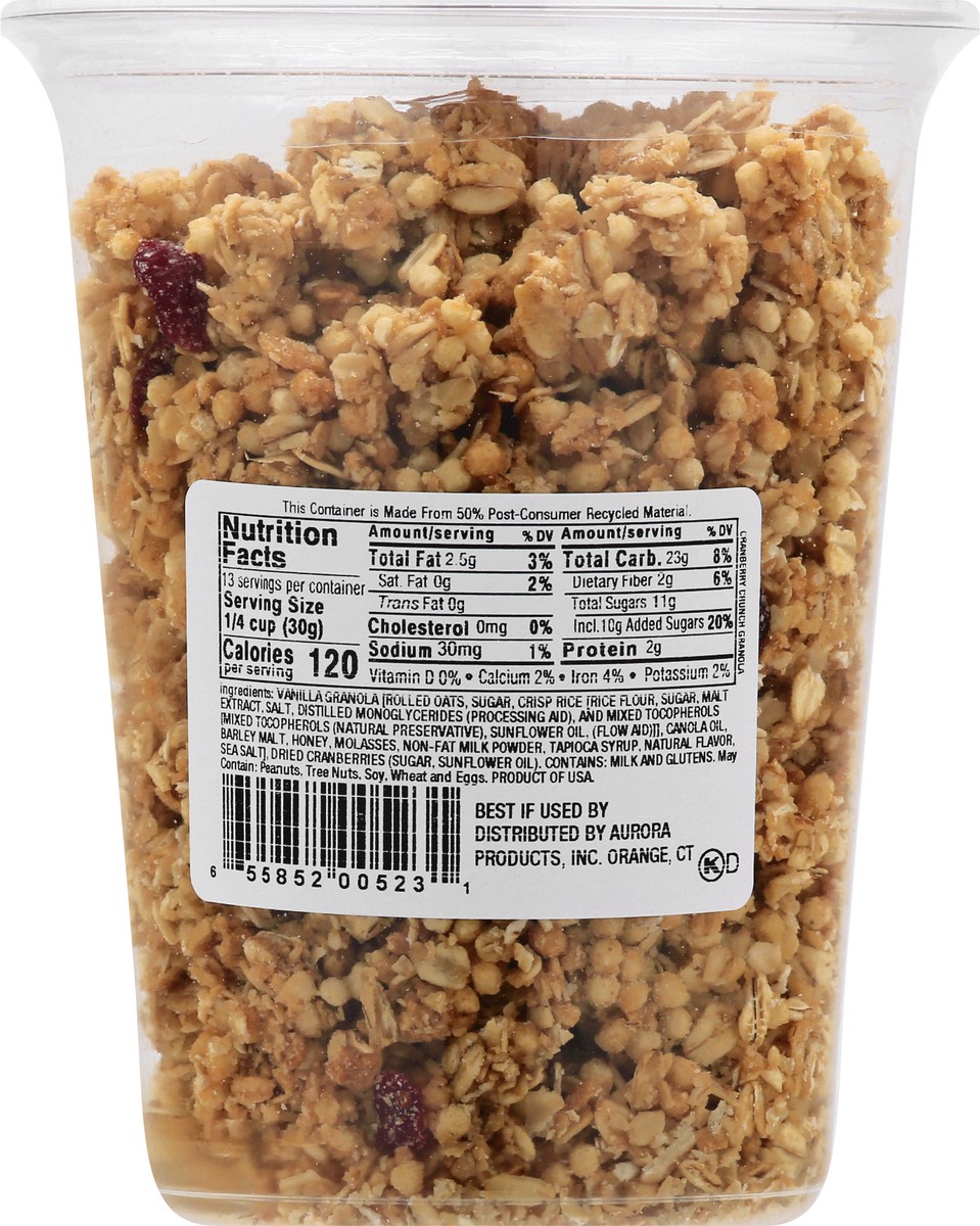 slide 4 of 13, Aurora Natural Cranberry Vanilla Crunch Granola 14 oz, 14 oz