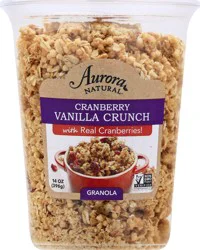 Aurora Natural Cranberry Vanilla Crunch Granola 14 oz