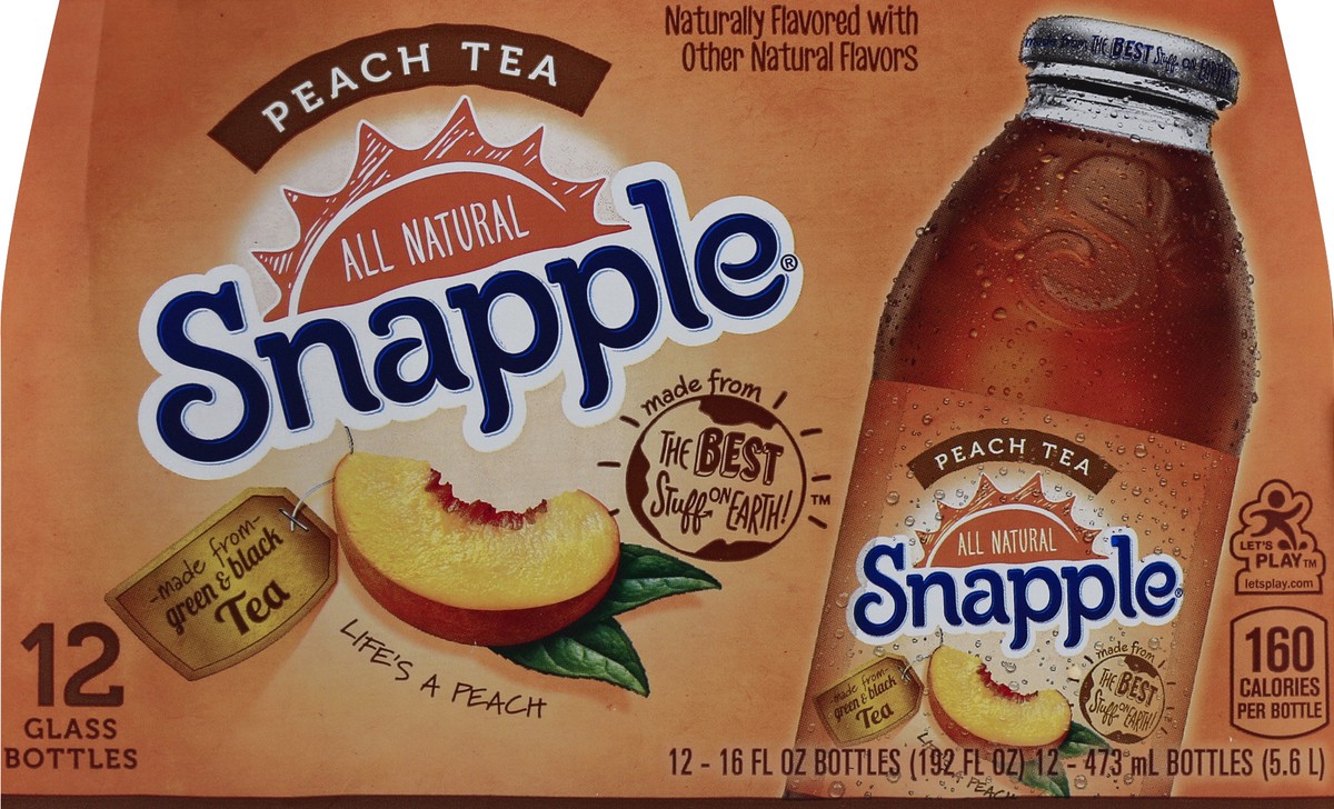 slide 5 of 6, Snapple Peach Tea , 