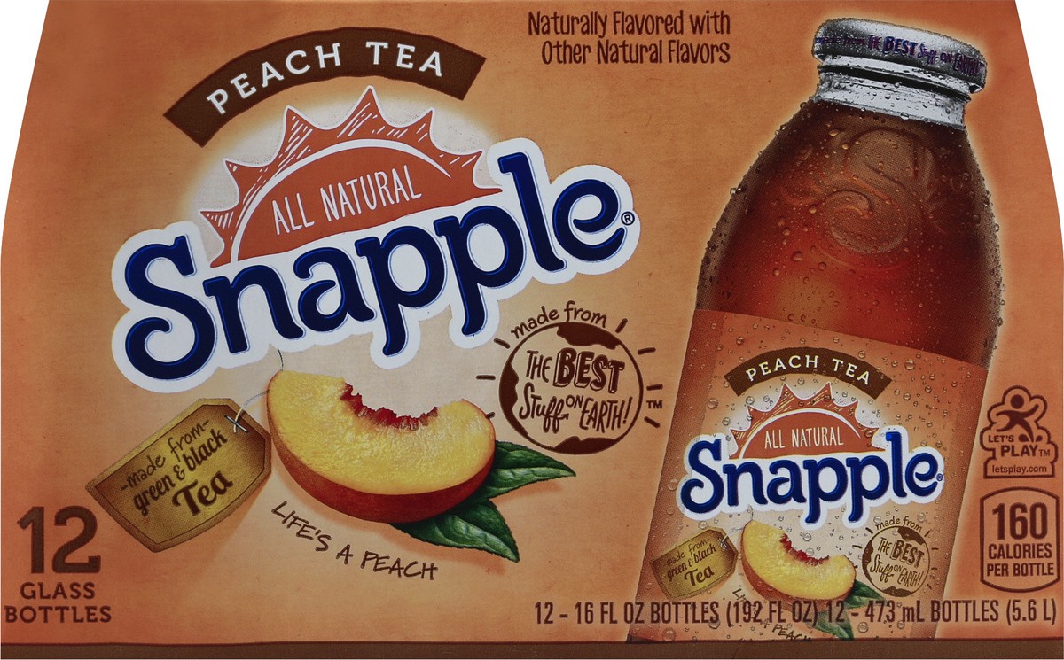 slide 6 of 6, Snapple Peach Tea , 