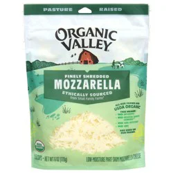 Organic Valley Organic Finely Shredded Mozzarella Cheese, 6 oz