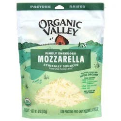 Organic Valley Organic Finely Shredded Mozzarella Cheese, 6 oz