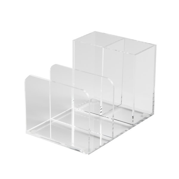 slide 1 of 3, Russell & Hazel Acrylic Desktop Organizer, 4""H X 6""W X 4""D, Clear, 1 ct