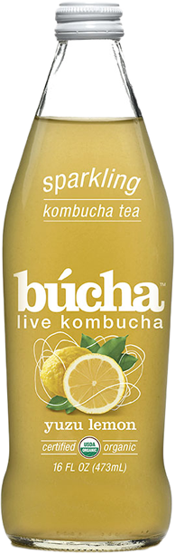 slide 1 of 1, búcha Kombucha Yuzu Lemon Sparkling Tea - 16 fl oz, 16 fl oz